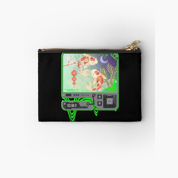 Item preview, Green Cyberpunk Koi Scene designed and sold by SpiralBalloon.