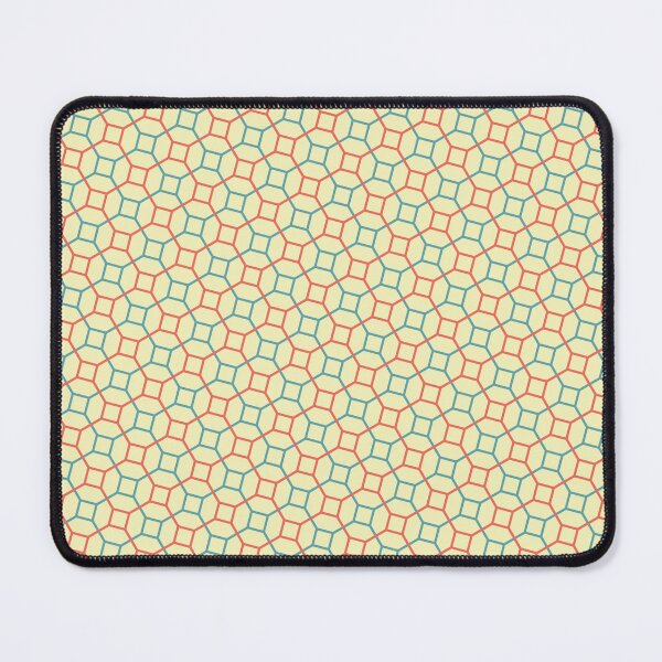 Item preview, Orange & Blue Diamonds Octagons Yellow Background Infinite Pattern designed and sold by Alchemy-A-La-G.