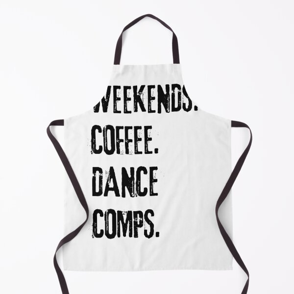 Item preview, "Weekends Coffee Dance Comps :White design Tee" designed and sold by AI-volution.