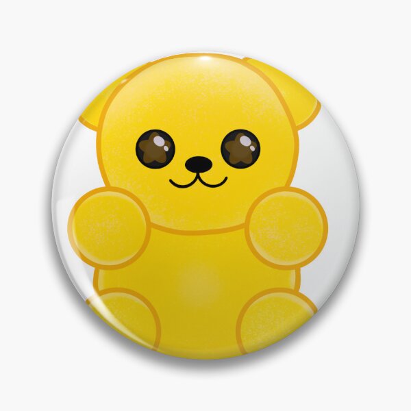 Item preview, Yellow Gummy Bear Sticker Cute Candy Kawaii Shimmer Glitter designed and sold by DianthusDesigns.