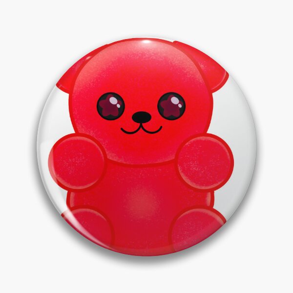 Item preview, Red Gummy Bear Sticker Cute Candy Kawaii Shimmer Glitter designed and sold by DianthusDesigns.