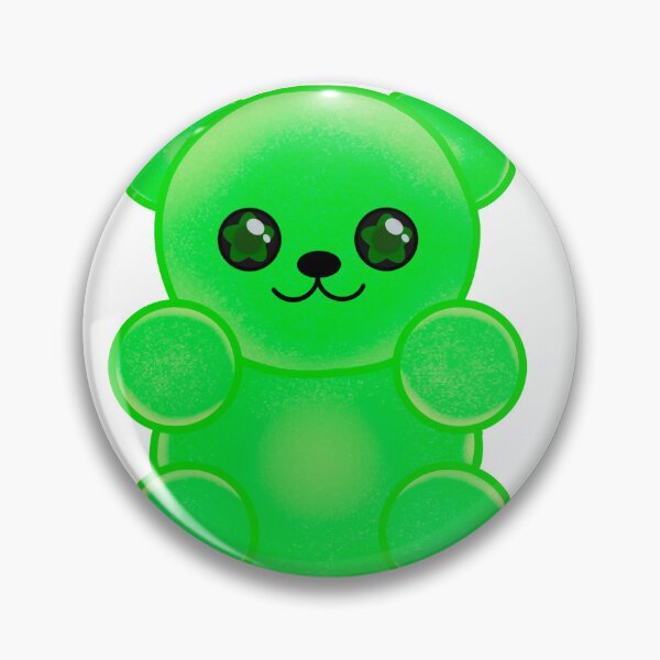 Item preview, Green Gummy Bear Sticker Cute Candy Kawaii Shimmer Glitter designed and sold by DianthusDesigns.