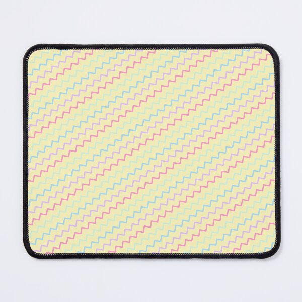 Item preview, Spring Colored Wave Vibrations Yellow Background Infinite Pattern designed and sold by Alchemy-A-La-G.