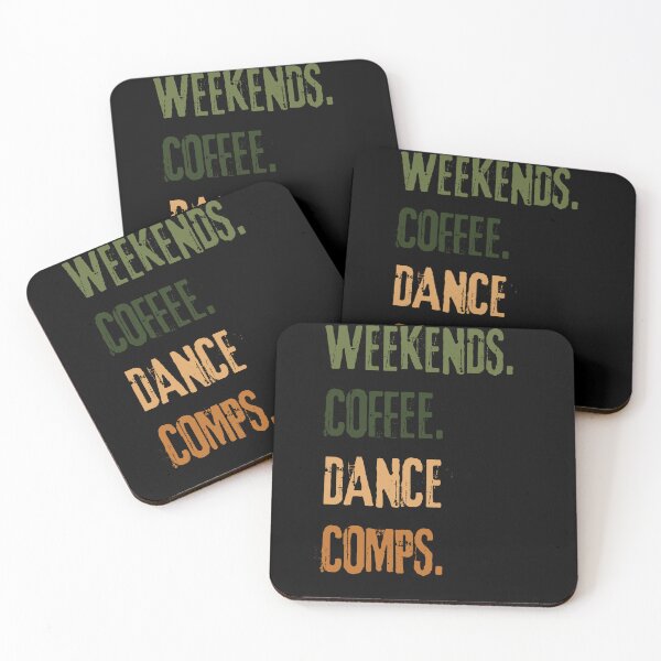 Item preview, "Weekends Coffee And Dance Comps :Color design Tee" designed and sold by AI-volution.