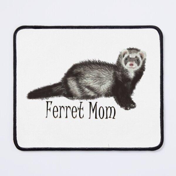 Item preview, Ferret Mom Black Text with Sable Ferret designed and sold by MountMercantile.