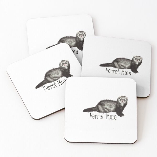 Item preview, Ferret Mom Black Text with Sable Ferret designed and sold by MountMercantile.