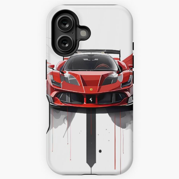 Aperçu de l'œuvre Ferrari LaFerrari Encre Rouge créée et vendue par DecarYourself.