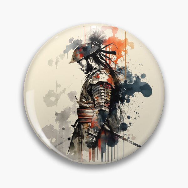 Artikelvorschau, Aquarell-Samurai entworfen und verkauft von Muggers-Inc.