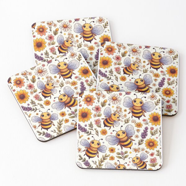 Item preview, Bees Pattern - Nature-inspired Design for Bee Lovers designed and sold by asbno19.