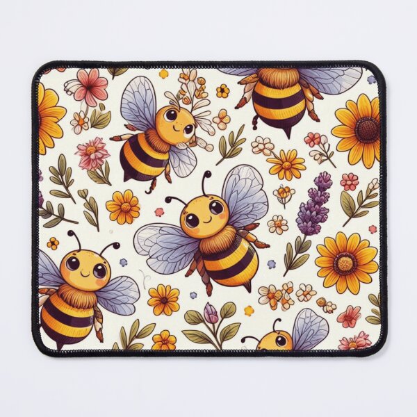 Item preview, Bees Pattern - Nature-inspired Design for Bee Lovers designed and sold by asbno19.