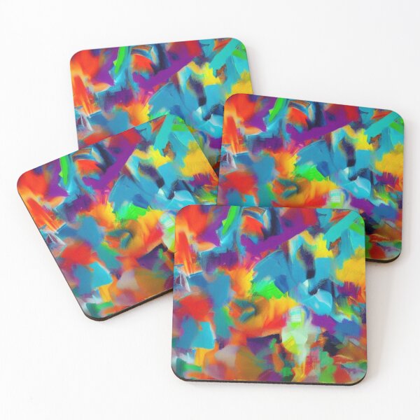 Item preview, Abstract Colorful Brush Stokes Pattern designed and sold by calibrit.