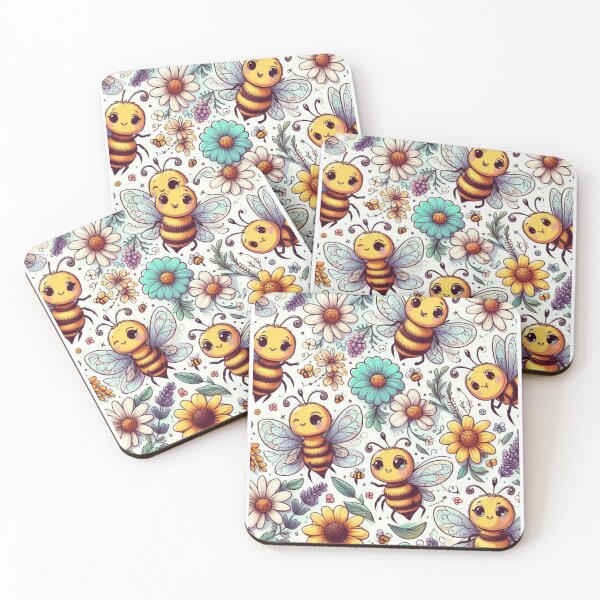 Item preview, Bees Pattern - Nature-inspired Design for Bee Lovers designed and sold by asbno19.