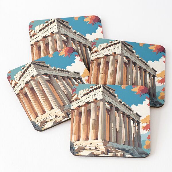 Item preview, The Parthenon In Athens Modern Travel Advert designed and sold by Glimmersmith.