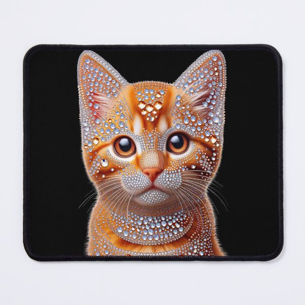 Item preview, Sweet Diamond Ginger Cat designed and sold by aikittycats.