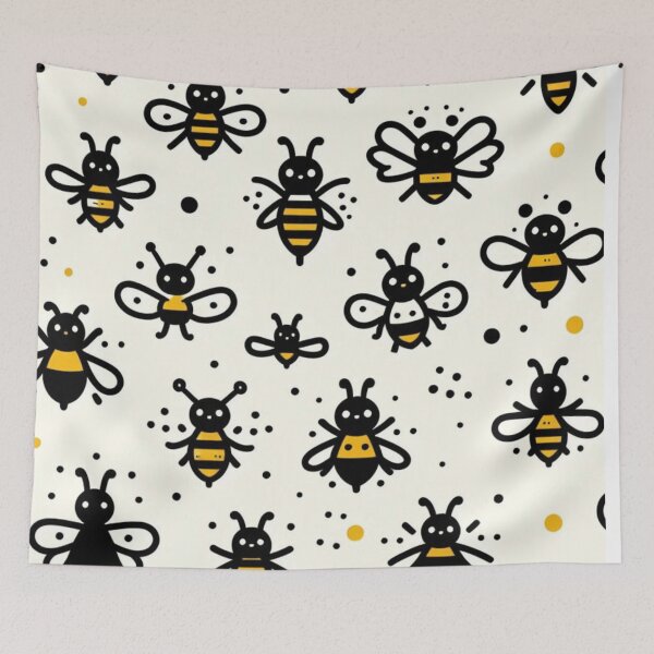 Item preview,  Bees Pattern - Nature-inspired Design for Bee Lovers designed and sold by asbno19.