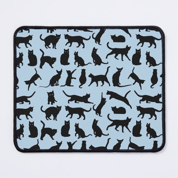 Item preview, Cats pattern various poses - Blue designed and sold by SpartanDStore.