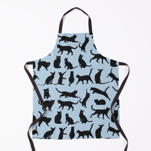 Item preview, Cats pattern various poses - Blue designed and sold by ZenReiArt.