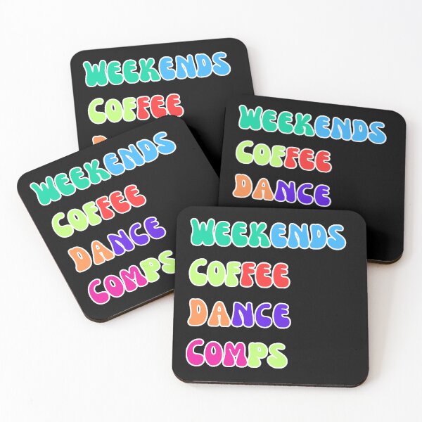 Item preview, "Weekends Coffee Dance Comps :Children's color design Tee" designed and sold by AI-volution.