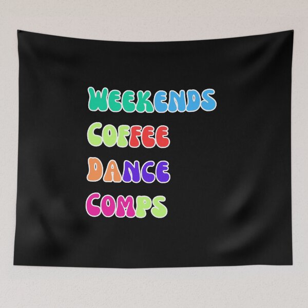Item preview, "Weekends Coffee Dance Comps :Children's color design Tee" designed and sold by AI-volution.