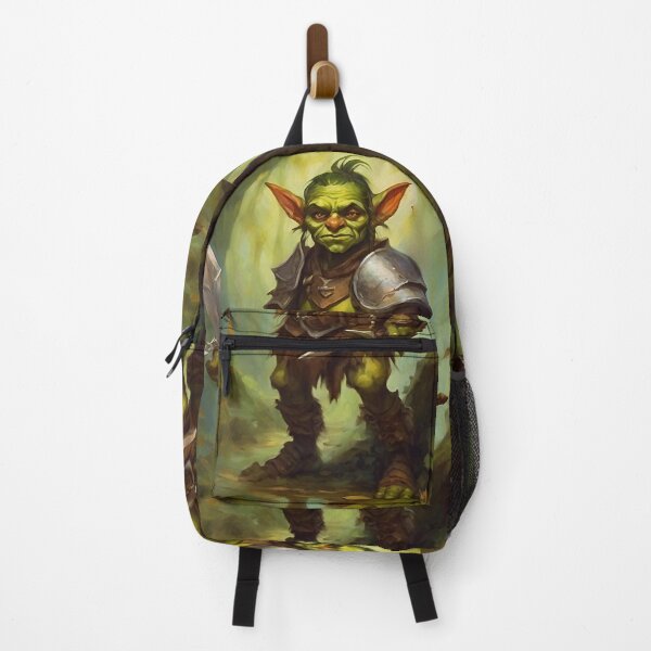 Item preview, Goblin Warrior - goblincore goblin zombie fantasy oil painting illustration designed and sold by Fantasy Cache.