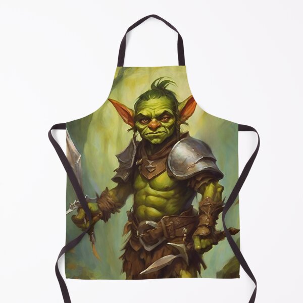 Item preview, Goblin Warrior - goblincore goblin zombie fantasy oil painting illustration designed and sold by Fantasy Cache.