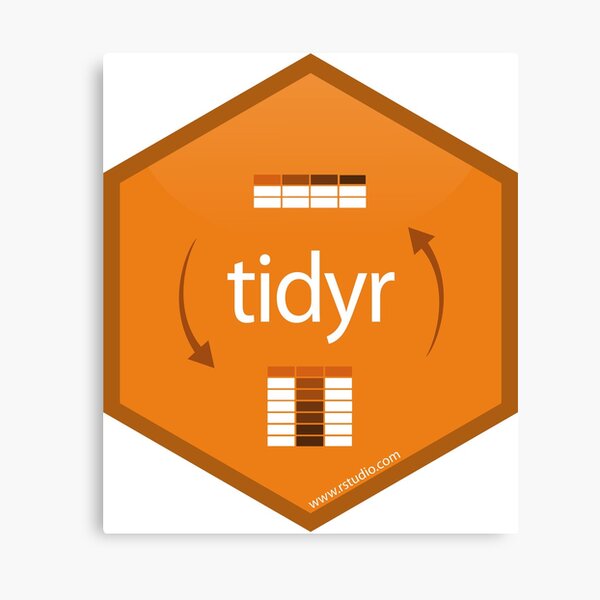 tidyr hex logo Canvas Print