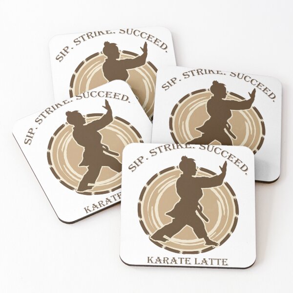 Item preview, Sip, Strike, and Succeed with Karate Latte designed and sold by MHprinting.