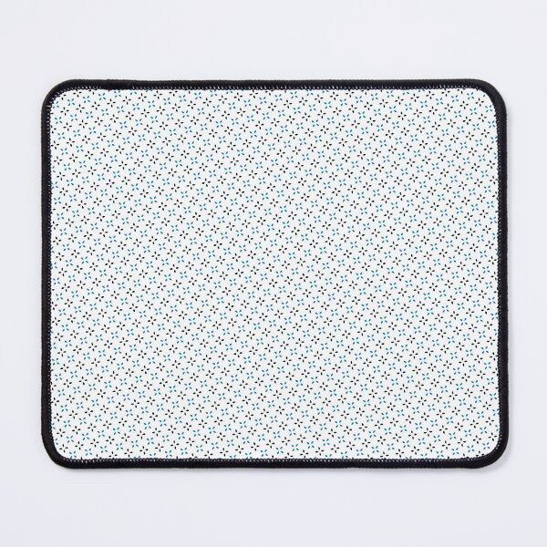 Item preview, Black & Blue Flower Petals & Leaves White Infinite Pattern designed and sold by Alchemy-A-La-G.