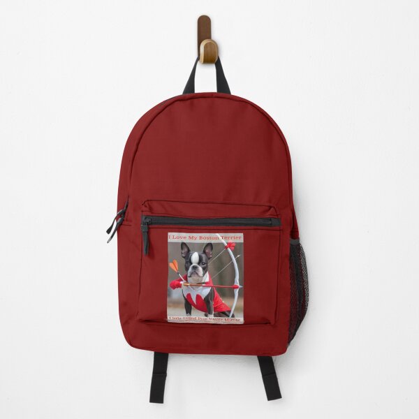 Item preview, Valentine's Day Cupid Pup: I Love My Boston Terrier designed and sold by Hall-O-Gram.