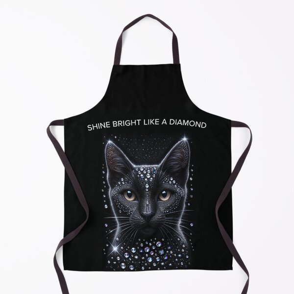 Item preview, Shine bright like a diamond - black jewel cat designed and sold by aikittycats.