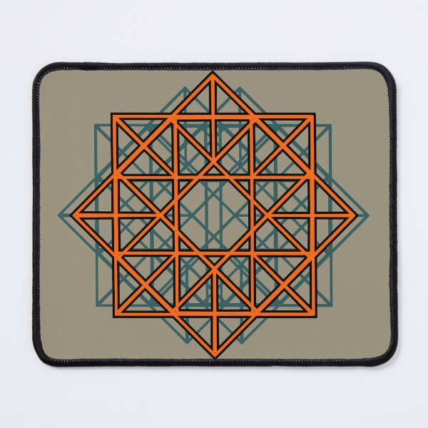 Item preview, Gridded Orange Cube Star designed and sold by Killgroove.