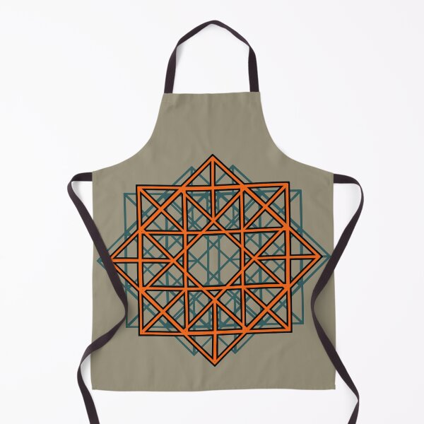 Item preview, Gridded Orange Cube Star designed and sold by Killgroove.