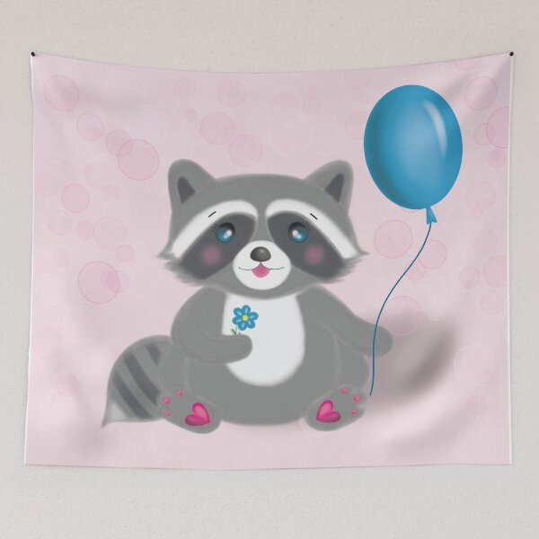 Item preview, cute little raccoon designed and sold by LiudmylaMaika.
