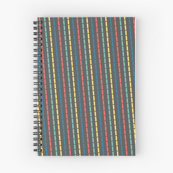 Item preview, MultiColored Segmented Stripes Black Background Infinite Endless Pattern designed and sold by Alchemy-A-La-G.
