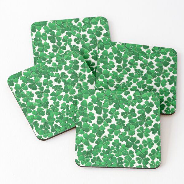 Item preview, Abstract Green Clover Pattern designed and sold by calibrit.