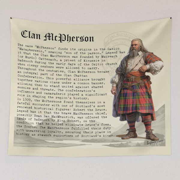 Item preview, McPherson Scottish Clan History  designed and sold by BagTown Clans.