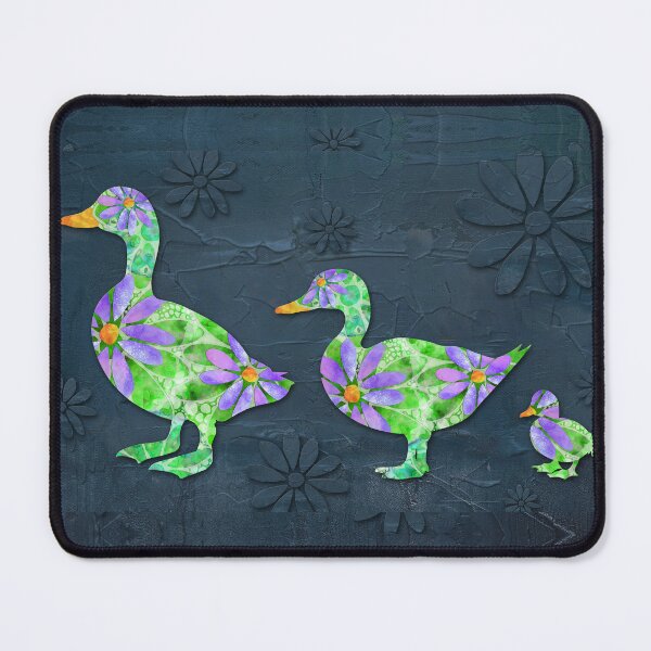 Item preview, Dancing Daisies Duck Bird Art designed and sold by Sharon Cummings Art.