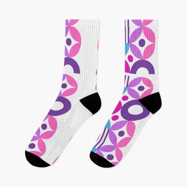 Item preview, A Touch of Geometric Mashup Purples Pinks Pattern designed and sold by LLdreams.