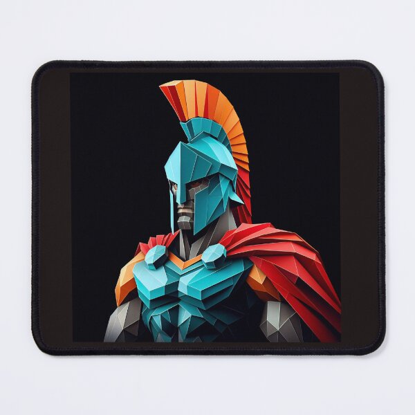 Item preview, Colorful Spartan Strong in Origami Vector Art Design  designed and sold by beben76.