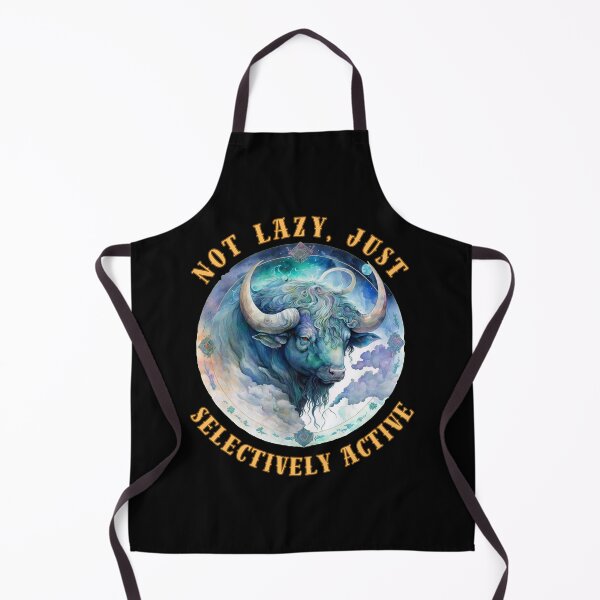 Item preview, Not Lazy, Just Selectively Active. taurus sign designed and sold by ZodiacWonders.