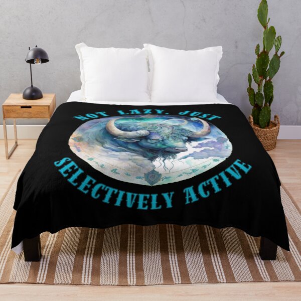 Item preview, Not Lazy, Just Selectively Active. taurus birthday designed and sold by ZodiacWonders.