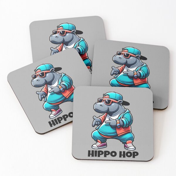 Item preview, Hippo Hop: Stylish Hip-Hop Hippopotamus designed and sold by Ingridpd.