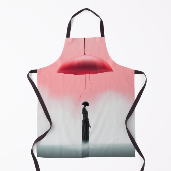 Item preview, The Red Canopy - Minimalist Surreal Portrait designed and sold by pooshda.