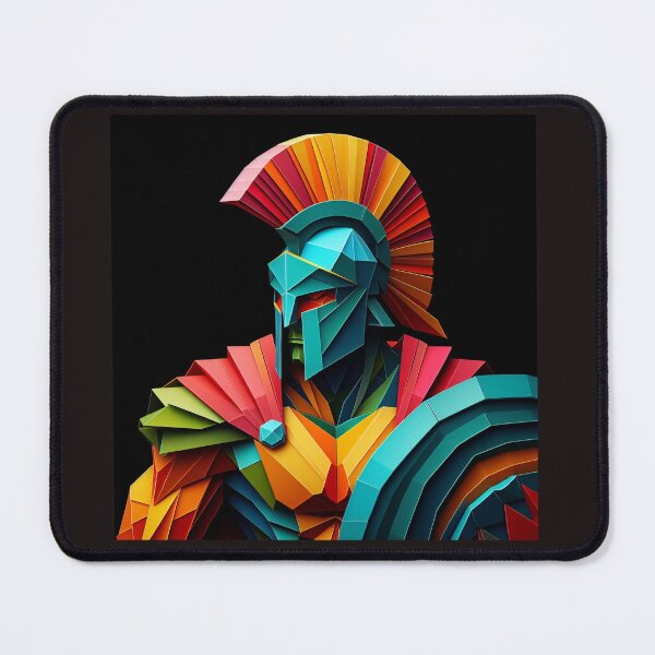 Item preview, Colorful Spartan Strong in Origami Vector Art Design  designed and sold by beben76.