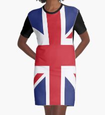 Britische Flagge Union Jack T-Shirt Kleid