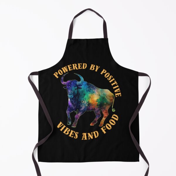 Item preview, Powered By Positive Vibes And Food. taurus sign designed and sold by ZodiacWonders.