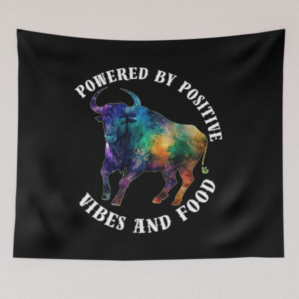 Item preview, Powered By Positive Vibes And Food designed and sold by ZodiacWonders.