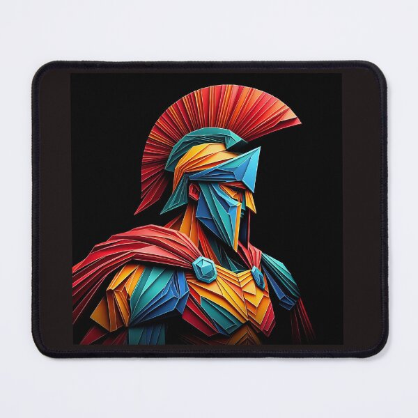 Item preview, Colorful Spartan Strong in Origami Vector Art Design  designed and sold by beben76.