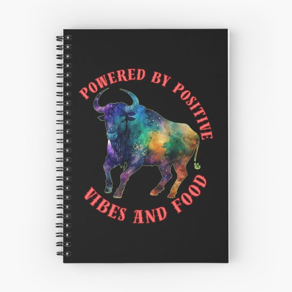 Item preview, Powered By Positive Vibes And Food. taurus astrology designed and sold by ZodiacWonders.