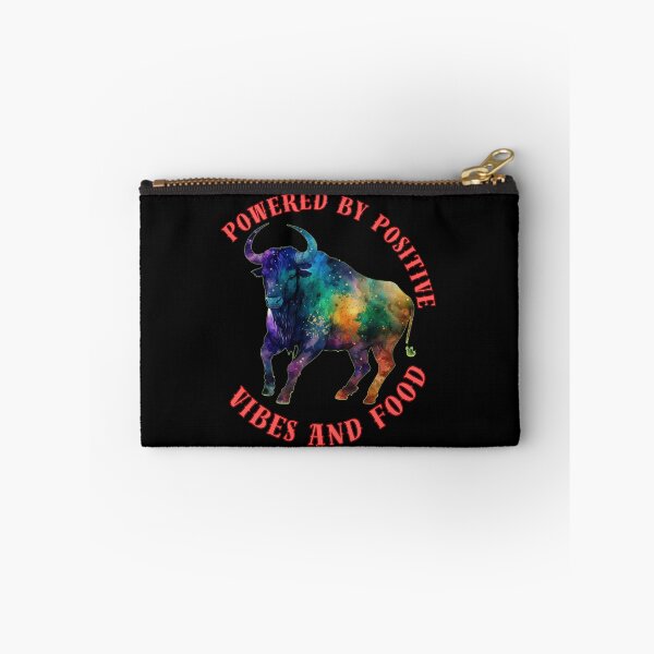Item preview, Powered By Positive Vibes And Food. taurus astrology designed and sold by ZodiacWonders.